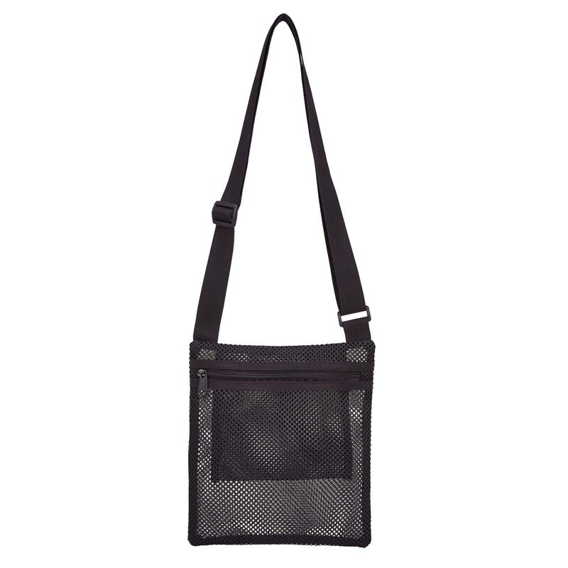 USPECLARE Heavy Duty Semi-Transparent Mesh Purse, See Through Mesh Crossbody Bag with Inner Pocket for Commuting, Swimming, Travel, Beach, Outdoor Sports - Image 1